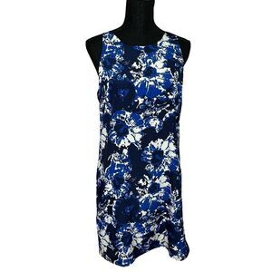 PIPERLIME Blue & White Sheath Dress Size Medium